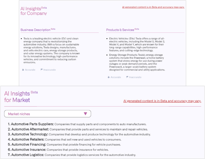 AI-powered benchmarking view showing peer group positioning and market clusters